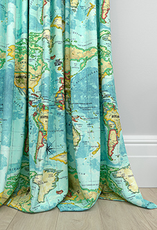 Atlas, Azure - Made to Measure Curtains